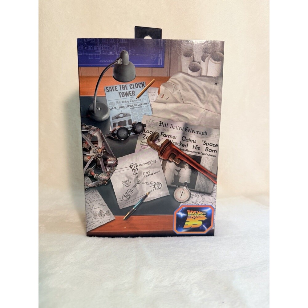 Back to the Future 1985 Ultimate Doc Brown 7" Action Figure NECA New